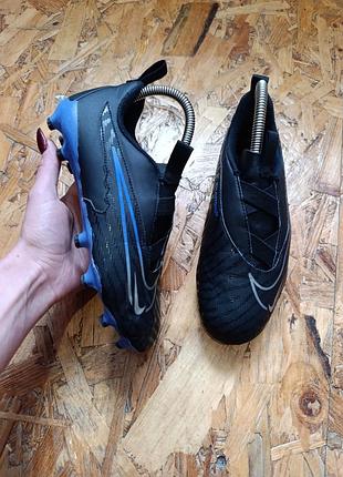 Оригинальные бутсы сороконожки nike jr phantom gx academy fg/mg black dd9549-040