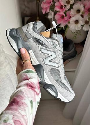 New balance 9060 light grey термо