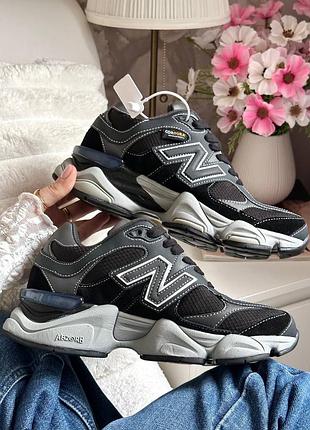 New balance 9060 black grey хутро ❄️ cordura