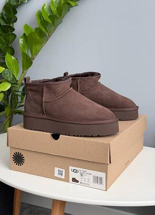 Ugg ultra mini platform chocolate