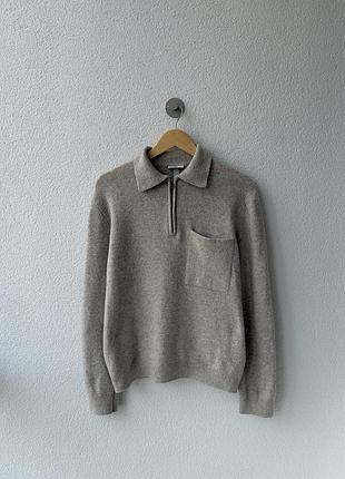 1/3 зіп светр в стилі old money h&m