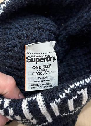 Вязаная шапка superdry 4