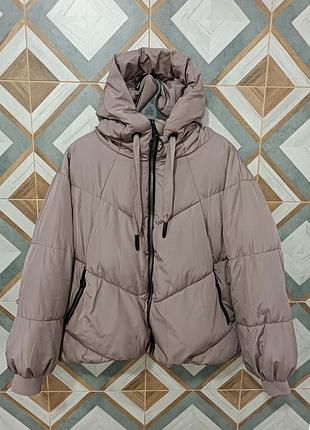 Пуховик жіночий zara оверсайз