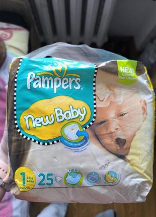 Підгузки pampers new baby 1 (2-5 кг) 25 шт.