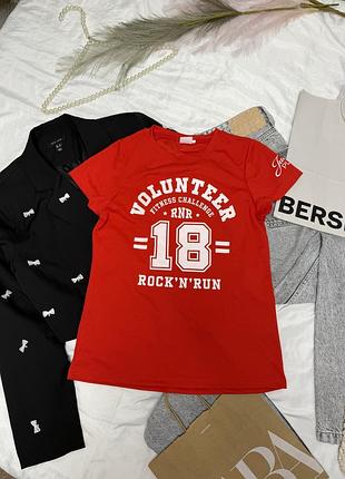 Червона жіноча спортивна футболка rock'n'run volunteer, розмір m (wm)