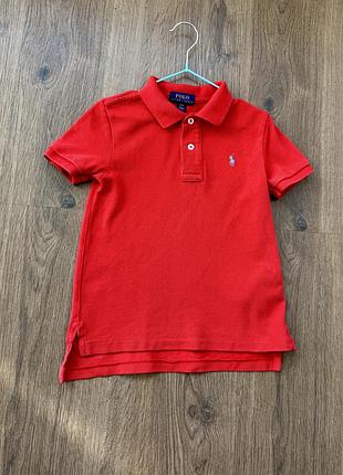Polo ralph lauren  яскраво червона футболка  4 роки на хлопчика