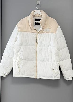 Куртка the north face бежевий / білий