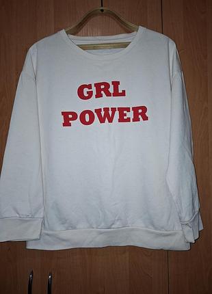 Світшот vila з написом «grl power»