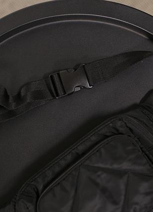Черная стеганая сумка бананка primark 7