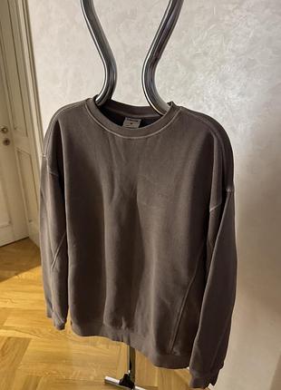 Світшот чоловічий gymshark everywear relaxed stitch linen brown