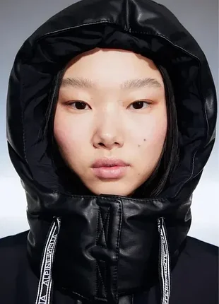 Куртка пуфер еко шкіра h&m 2
