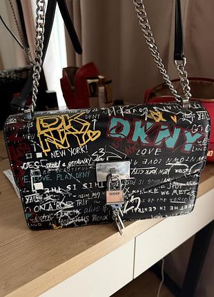 Жіноча сумочка dkny elissa large шкіряна оригінал жіноча сумка кроссбоді crossbody
