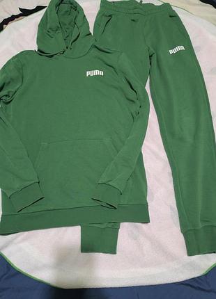 Спортивний костюм чоловічий puma зелений розмір s