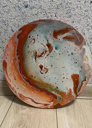 Картина абстрактна fluid art ручної роботи