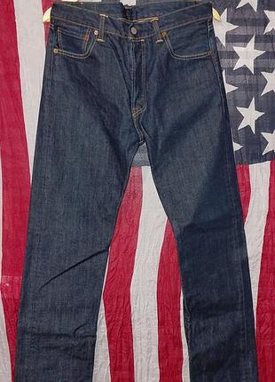 Джинси levis 501 , чоловічі , сині 34×32 , бавовна
