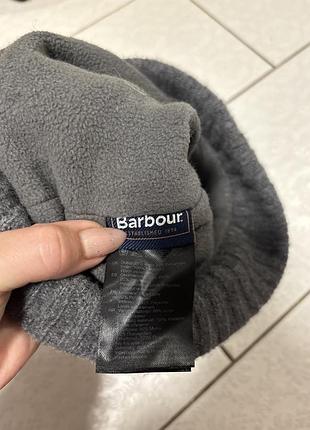 Сіра вязана шапка barbour 3