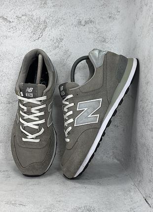 Чоловічі сірі замшеві кросівки new balance 574