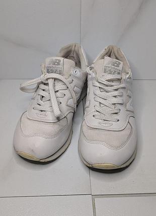 Классические белые кроссовки new balance 574
