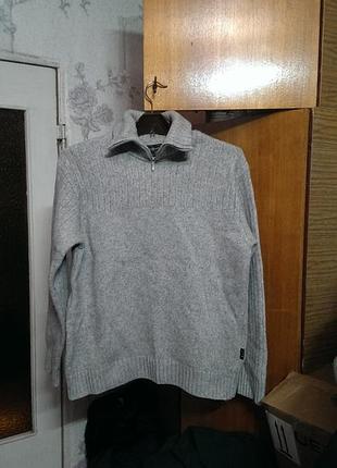 Мужской  тёплый свитер в идеальном состоянии b&c club (all over the world) в размере xl-xxl