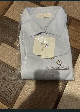 Сорочка angelo roma нова, розмір 2xl, блакитна