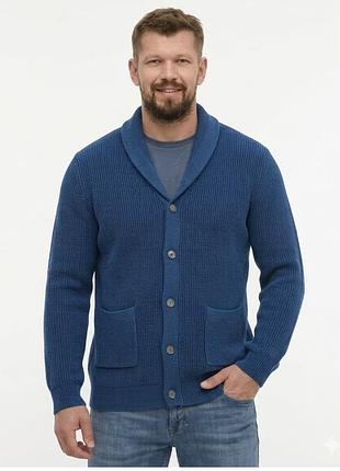 Кофта - кардиган чоловіча на гудзиках тепла mango розмір 2xl (52-54)