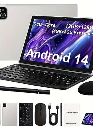 Планшет ітмеірс 10.1 дюйма android 14 128 гб пзп 12 гб озп
