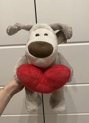 Boofle собачка з серцем м’яка дитяча іграшка