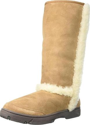 Високі жіночі чоботи ugg sunburst tall у класичному пісочному відтінку (chestnut).розмір: