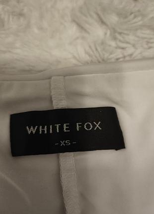 Біла міні-спідниця-шорти white fox 6