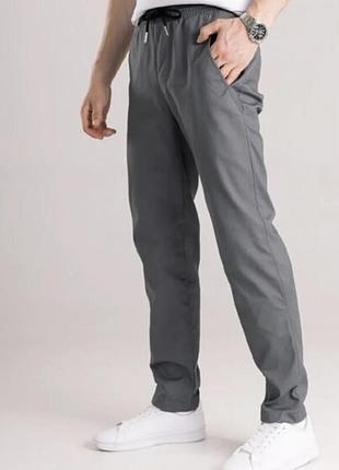 Нові сірі чоловічі повсякденні штани у спортивному стилі  farah  casual розмір l на резинці