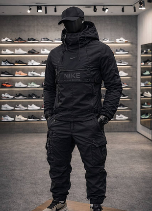 Спортивний костюм анорак nike black (водовідштовхувальний) ціна 3850