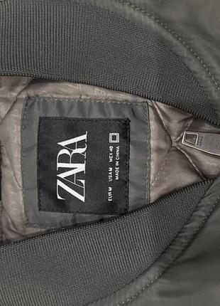 Куртка чоловіча zara бомбер хакі демісезонна