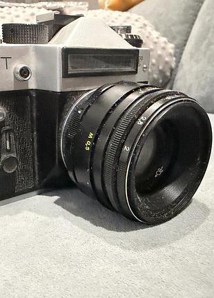Фотоапарат зеніт ет з об'єктивом