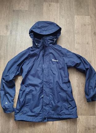 Вітровка жіноча berghaus rg alpha aq2 waterproof jacket синя