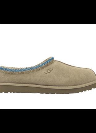 Чоловічі замшеві капці-сліпери ugg tasman у забарвленні sand / santorini (пісочний / санторіні).розмір:43