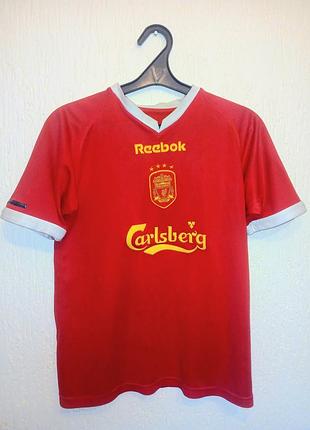 ​вінтажна футбольна футболка reebok liverpool heskey 8 (2000-2002) made in uk / розмір xs