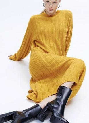 Стильне трикотажне плаття h&m 3