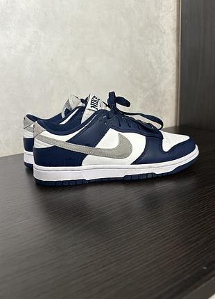 Кросівки nike dunk low 'midnight navy/summit white'