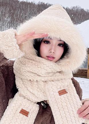 Капор 3 в 1 з хутром