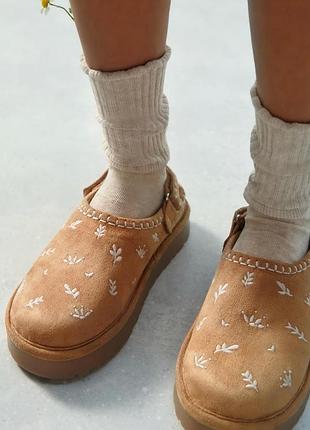Клоги сабо з вишивкою zara 35 р