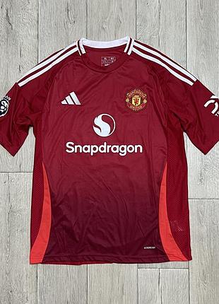 Adidas manchester united 2024/25 home soccer football jersey garnacho#17 xl size