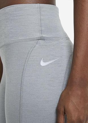 Сірі спортивні лосини для бігу nike