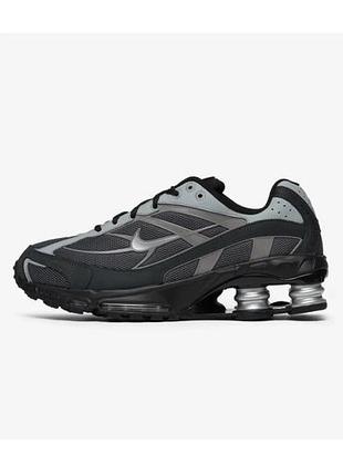 Чоловічі трендові кросівки nike shox tl black grey | 41–45