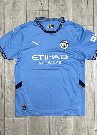 Puma manchester city 2024/25 home kit football soccer jersey 0161 mens l size