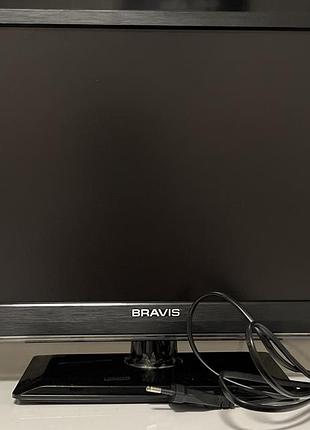 Led телевизор-монитор 19" bravis led-19d1000 + пульт (отличное состояние!)