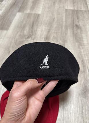 Берет kangol чорний, червоний, шоколадний ,берет кангол