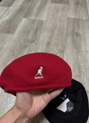 Берет kangol чорний, червоний, шоколадний ,берет кангол