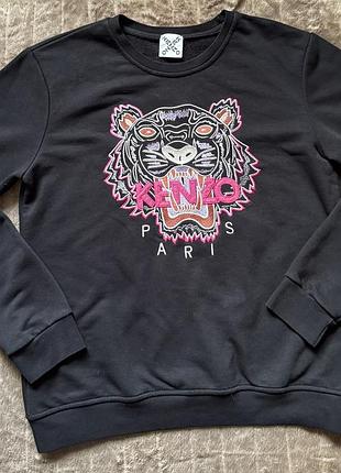 Жіночий світшот kenzo чорний з тигром