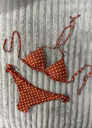 Купальник жіночий calzedonia роздільний в горох
