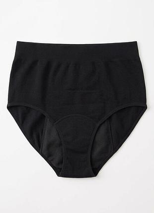 Жіночі менструальні трусики primark heavy з високою посадкою s (eur 38-40) чорний т-1115/72